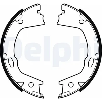 Brzdová čelist Sada brzdových čelistí, parkovací brzda DELPHI LS2153