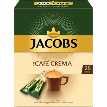 Káva Jacobs Café Crema rozpustná káva, porcovaná 25ks