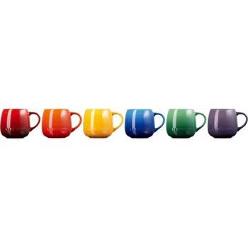 Le Creuset, Hrnky Le Creuset Rainbow Coupe, barevné, 320 ml, 6 ks - Formadore
