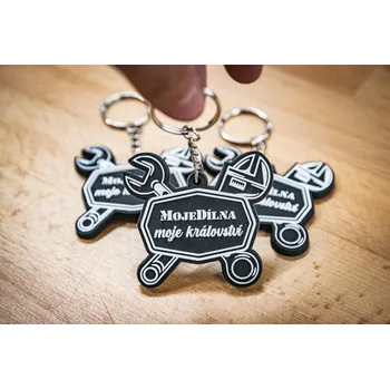 Pěnová klíčenka "MojeDílna.cz"