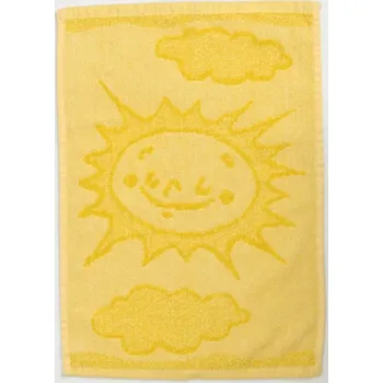 Dětský ručník BEBÉ sluníčko žlutý 30x50 cm
