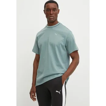 Pánské tričko Bavlněné tričko Puma PALAIS ARTISAN 629394 zelená 97X, vel. M