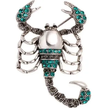 Brož Gaira® Brož 312941 Štír ♏, Barva stříbrná