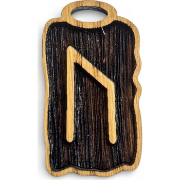 Přívěsek Kadlus URUZ - runový amulet dřevěný