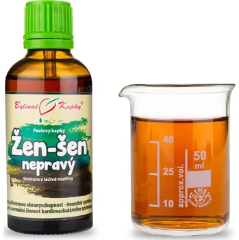 Doplněk stravy Bylinné kapky s.r.o. Žen-šen (žen šen, ženšen) nepravý - Pavlovy bylinné kapky (tinktura) 50 ml