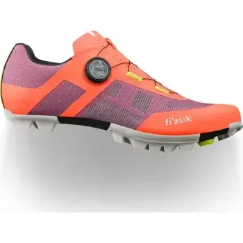 Pánské cyklistické tretry Fizik Vento Proxy MTB pánské tretry Coral/Purple EU 43
