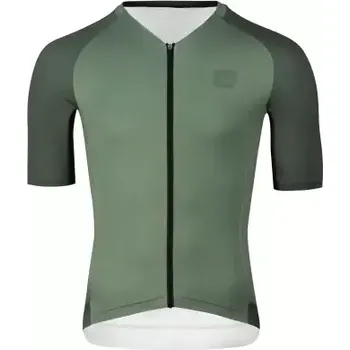 cyklistický dres Force Script pánský dres krátký rukáv zelená vel. M