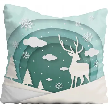 Polštář Povlak na polštář Vánoce 30x30 cm