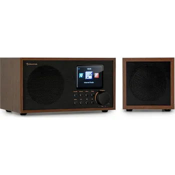 Radiopřijímač Auna Silver Star Mini Two hnědé