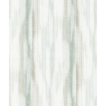 Tapeta TAPETA EFEKT ODŘENÉ SVISLÉ PRUHY ODSTÍN ZELENÁ BÍLÁ BÉŽOVÁ TAPETY