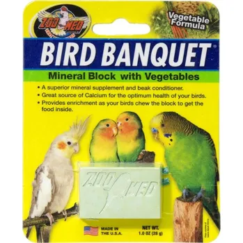 Zoomed Bird Banquet minerální blok se zeleninou S 28 g EXPIRACE květen (5.5.2026)