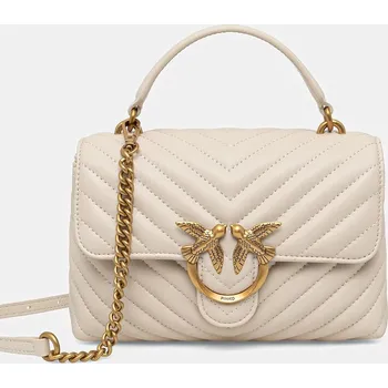 Kabelka Kožená kabelka Pinko 100044.A0GK béžová 01X, vel. ONE SIZE