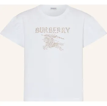 Dámské tričko Burberry Dětské Tričko S Ozdobnými Kameny, bílá / zlatá, 152