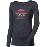PROGRESS Progress HELA "Landscape" dámské merino triko dlouhý rukáv, šedý melír velikost L