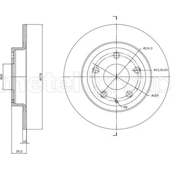 Brzdový kotouč Brzdový kotouč METELLI 23-1757C