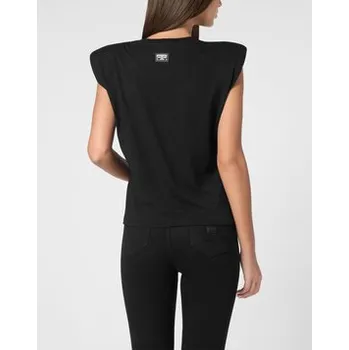 PHILIPP PLEIN Tank top 9537 Černá Skin Tight Fit XS