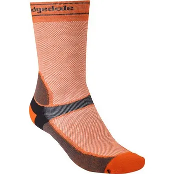 Bridgedale MTB Summer Weight T2 Coolmax Sport Boot - pánské letní cyklistické ponožky orange/grey - L (9-11,5) / EU 44-47 / 27-29 cm