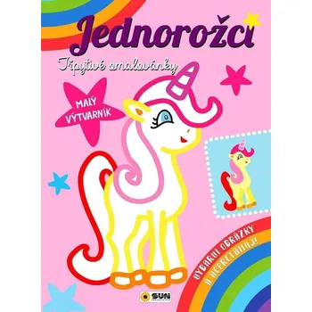 omalovánky Jednorožci Třpytivé omalovánky