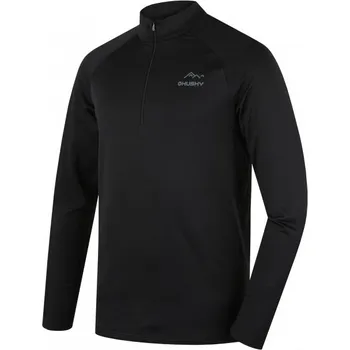 Pánské tričko Pánské funkční triko Husky TROMI ZIP M black, velikost S