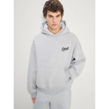 Pánské oblečení Mikina s&nbsp;kapucí a&nbsp;výšivkou - M - House - šedá - 372JS-85M