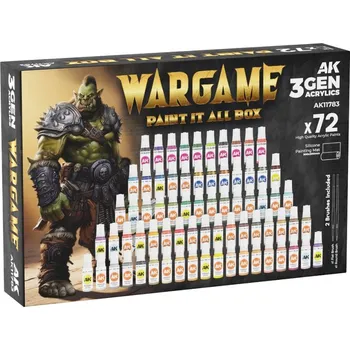 AK Interactive Wargames Paint it All Box - 72x17 ml