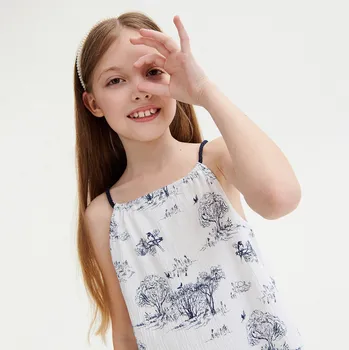 Dívčí oblečení Reserved - Vzorovaná halenka - bílá - 2222N-00X - 2222N-00X-152