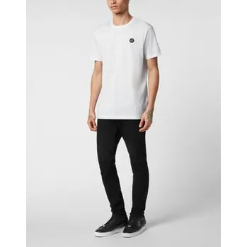 Pánské tričko PHILIPP PLEIN T-Shirt 23501 Bílá Regular Fit 4XL