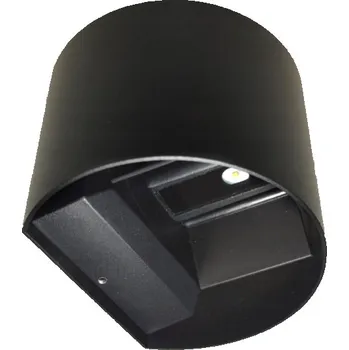 Nástěnné svítidlo Venkovní nástěnné svítidlo Brolux černé, integrovaný LED zdroj 6 W