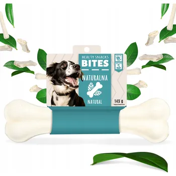 Pamlsek pro psa Kost pro PSA Lisovaná PŘÍRODNÍ 20 cm Kousací Hračka PAMLSEK Žvýkací Pamlsek z Hovězí Kůže