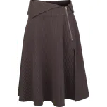 Středně dlouhá sukně Gotika z Killstar - Midi sukně Nocturne Nights - Midnight Gaze - Ženy - hnědá