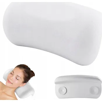 Polštář POLŠTÁŘ DO WANNY S PŘÍSAVKAMI, PRODYŠNÝ 4D POLŠTÁŘ POD KRK DO VANY