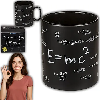 HRNEK MATEMATIKA VELKÝ 850 ML IDEÁLNÍ PRAKTICKÝ DÁREK JAKO DÁREK K VÁNOCŮM