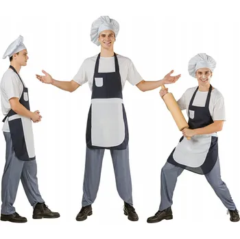 Karnevalový kostým Pánský kostým šéfkuchaře GoDan , velikost vel. M