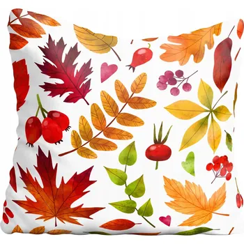 Polštář Povlak na polštář s motivem listů, podzimní, 40x40 cm