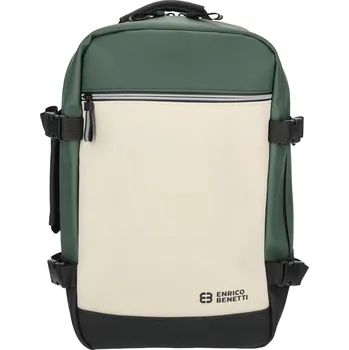 Městský batoh Vodoodpudivý kabinový batoh Enrico Benetti Bergen - zeleno-béžový - 25x20x40 cm