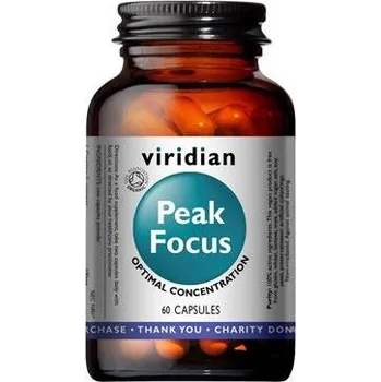 Zdraví VIRIDIAN nutrition Organic Peak Focus 60 kapslí