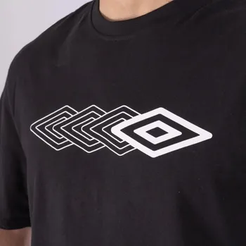 Pánské tričko pánské tričko UMBRO - BLACK/LOGO - L (Umbro T-Shirt)