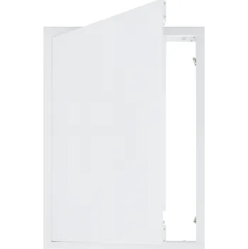 Revizní dvířka Revizní dvířka kovová bílá se zámkem click-clack Rozměr (šířka × výška): 500×700 mm