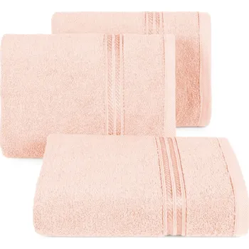 Bavlněná froté osuška s proužkem LORAN 70x140 cm, světle růžová, 450 gr Mybesthome