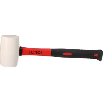 Gumová palička TPR HAMMER, bílá, 450 g, 330 mm - SIXTOL