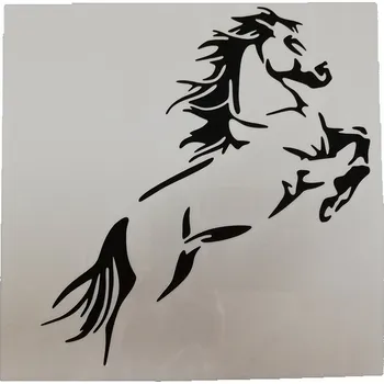 Šablona plastová pro kreativní tvoření - 15 x 15 - Kůň č.1