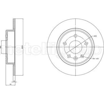 Brzdový kotouč Brzdový kotouč METELLI 23-1823C