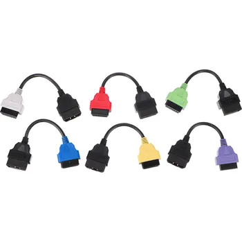 Autoelektronika Kompletní sada OBD2 redukcí Fiat ECU Scan pro osobní auta MECHANIC CABLE, 6 ks - SIXTOL