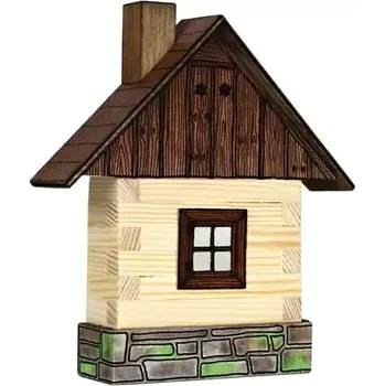 ostatní stavebnice Walachia Dřevěná slepovací stavebnice chaloupka (W01C)