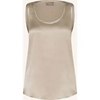 Brunello Cucinelli Dámský Hedvábný Top, černošedá, 42