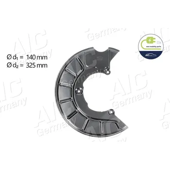 Autodíl Ochranný plech proti rozstřikování, brzdový kotouč A.I.C. 54845