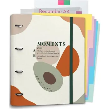 Kroužkový pořadač Grupo Erik A4 - Sada kroužkových pořadačů s terakotovými plody - Sada pořadačů s