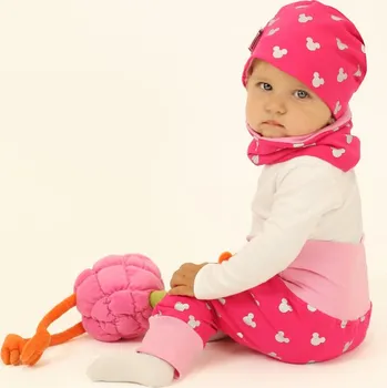 Kocour Mourek Tepláky - BAGGY MICKY růžové Velikost 80