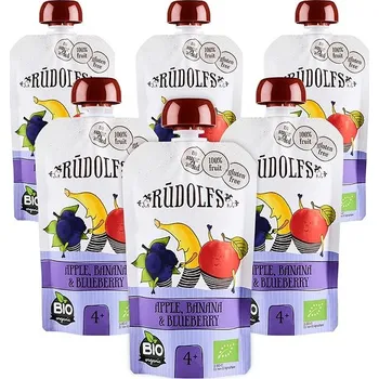 Rudolfs BIO Jablko, banán, borůvka 6 × 110 g
