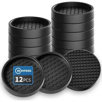 Nábytkové kování RCHYFEED Chrániče nohou, 12 kusů kluzáků na nábytek 5 cm, protiskluzové podložky na kolečka